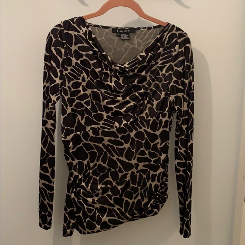 Giraffe print blouse